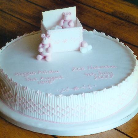 Toy Box with Smocking Christening Cake