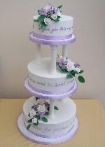 Royal Iced with Lilac Flowers  Ref IC039
