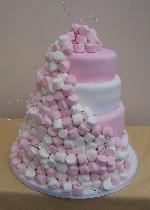 Marshmallow Wedding Cake  IC047