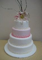Stargazer Pink Wedding Cake  Ref  IC050