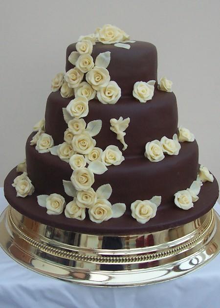 Chocolate Fairy Wedding Cake  Ref CW005