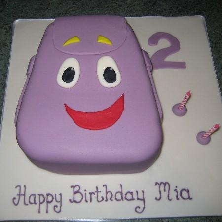 Dora's Backpack Birthday Cake