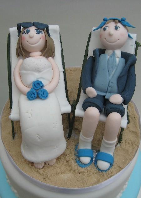 Bride and Groom in Deckchairs