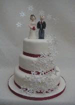 Snowflake Wedding Cake IC081