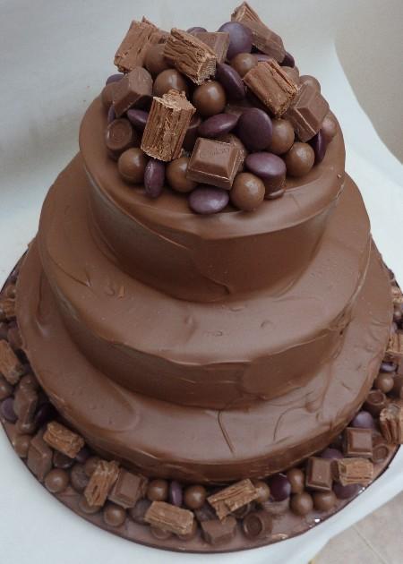 Chocoholics Wedding Cake