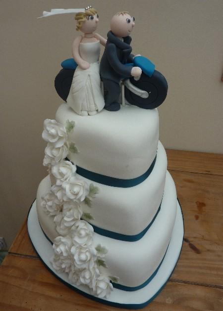 Wedding Cake with motobike  IC115