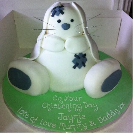 Rabbit Christening Cake