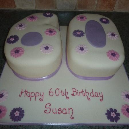 Shaped number cake