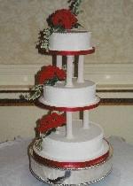 Royal Iced Traditional Wedding Cake  Ref IC726