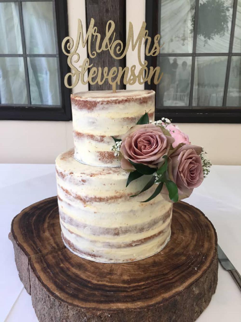 Elegant Semi Naked Cake