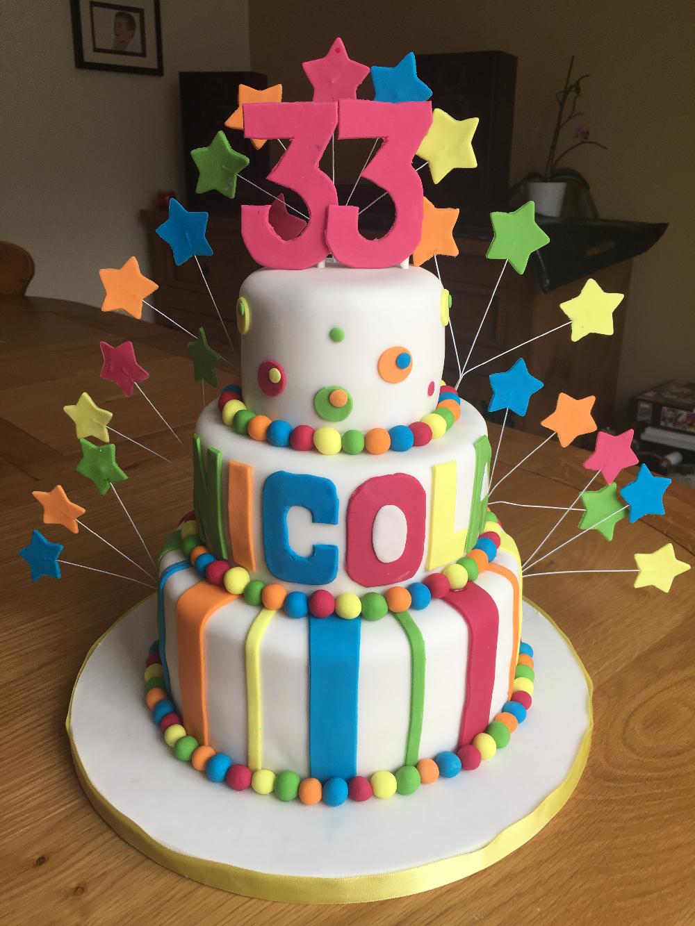 Tiered Birthday Cake