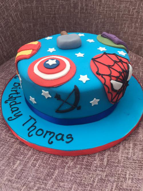 Superheroes Cake