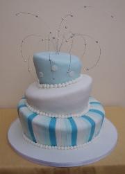 Modern Wonky Wedding Cake